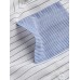 Women Cotton Stripe Print Patchwork Simple Daily Casual Shirts